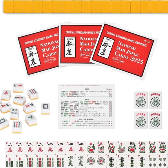 Set of Two National Mah Jongg Cards 2025 - Picture 3 of 7